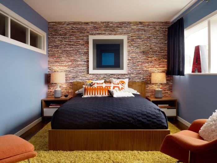 Vintage bedroom furniture for retro design