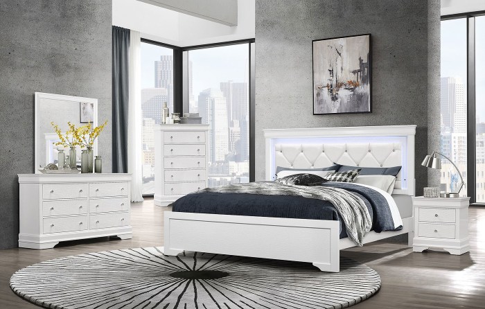Buy White Bedroom Furniture - Classic Traditional White 4 Piece King ...
