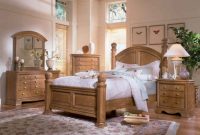 Classic oak bedroom furniture set